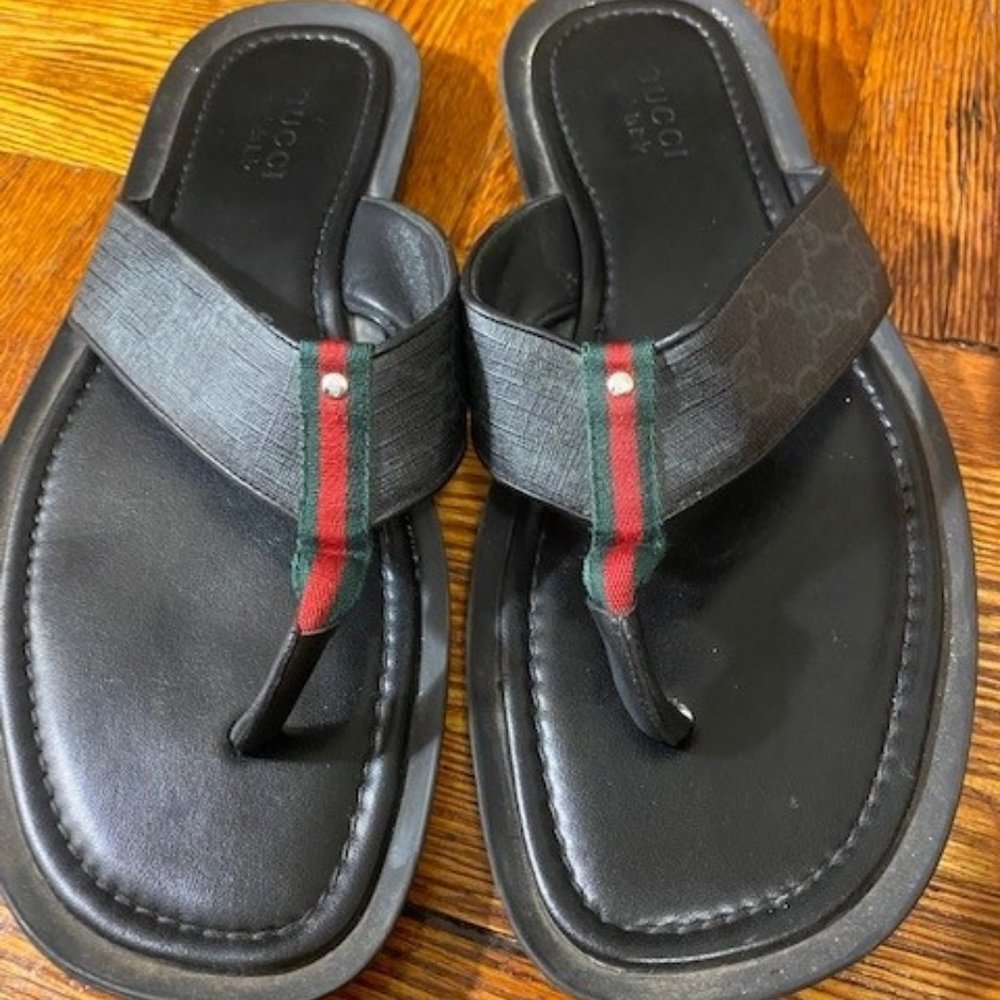 Authentic Gucci Men's slides